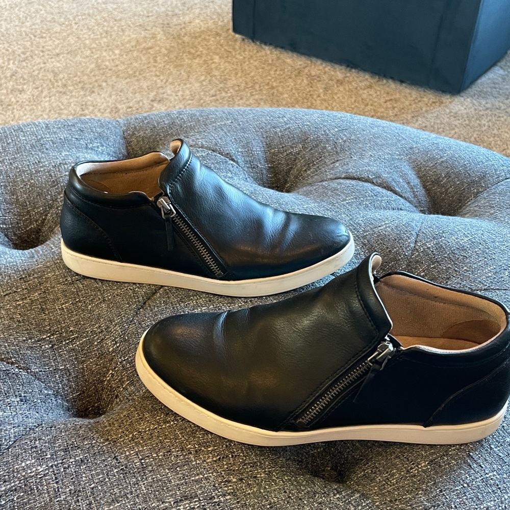 Life stride Eden Zip-up Comfort Slip On, 8.5M Black